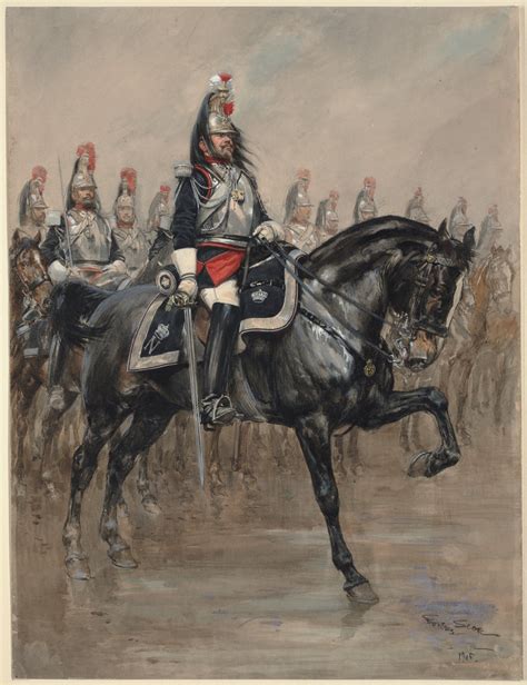 French Cuirassier Regt Of The Imperial Guard War Horse Napoleon