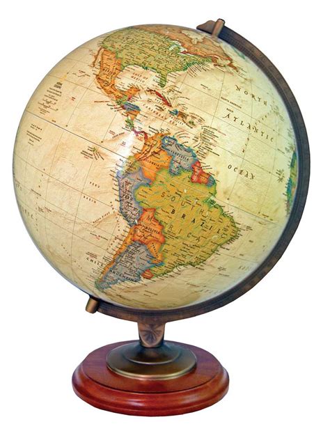 Adams Illuminted World Globe By National Geographic