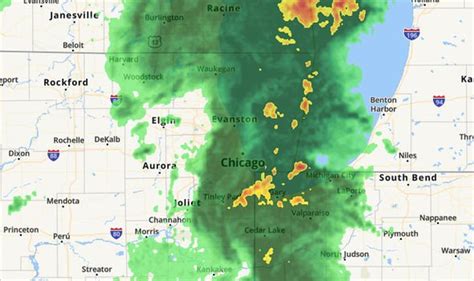 Chicago Weather Rain Radar Huge Flash Flood Alert As Warning Issued