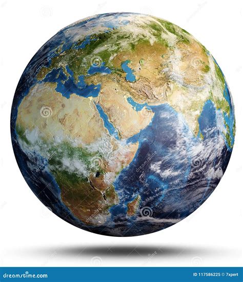 Planet Earth From Space 3d Rendering Stock Image Image Of Continent