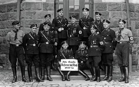 Allgemeine-ss Old Guard Wearing Their Kratzchen Photograph by Charles Meagher