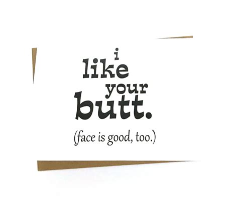 i like your butt i like your face funny love card etsy