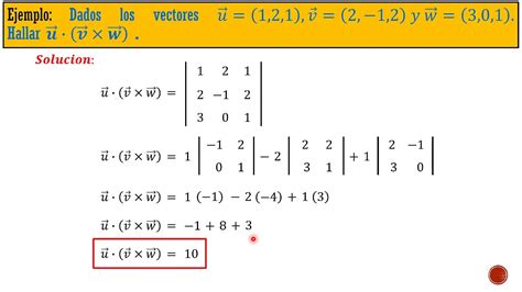 Triple Producto Escalar O Producto Mixto Youtube