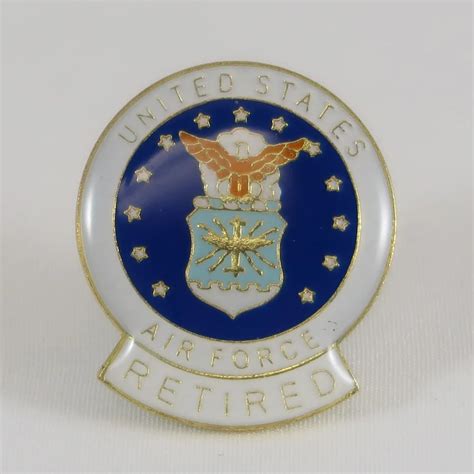United States Air Force Retired Lapel Pin Military Accessories Air