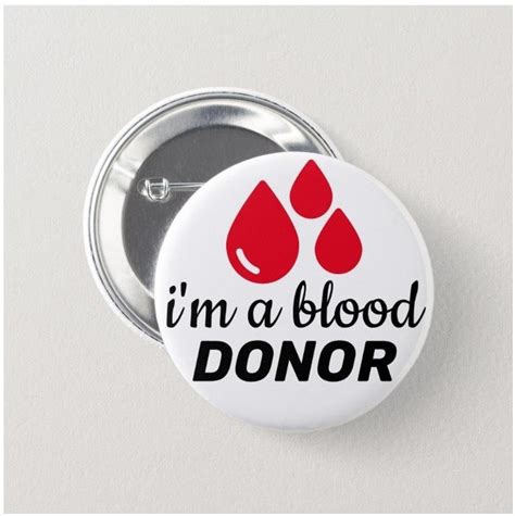 Im A Blood Donor Medical Alert Buttons 122 Etsy
