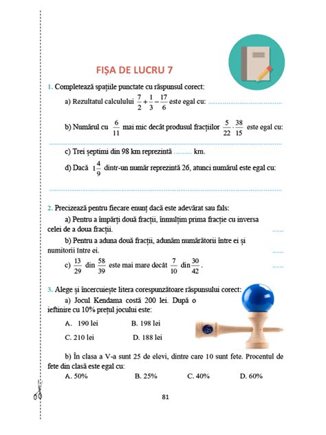 Teste Matematica Clasa 1