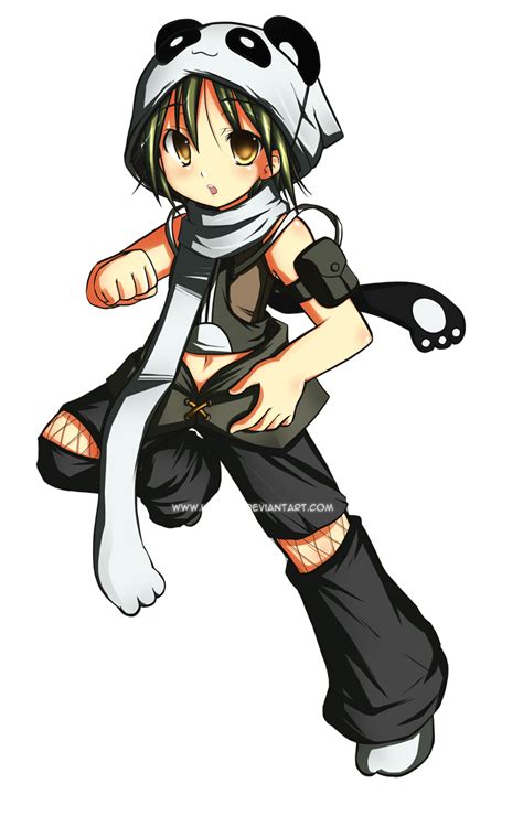 Panda Girl Png By Mightyleafy On Deviantart