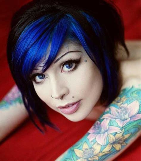 Dyed my hair dark blue a few months back and have managed to fade it to this. Short Hair Color Ideas 2014 - 2015 | Short Hairstyles 2018 ...