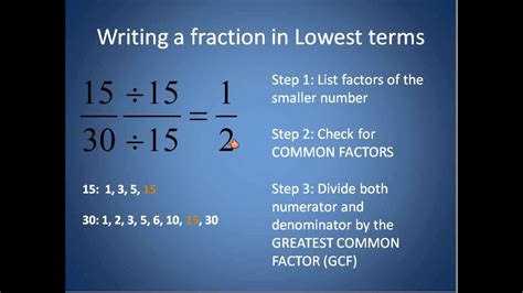 Want one more practice problem with finding common denominators? Fractions in Lowest Terms (Simplifying Math) - YouTube
