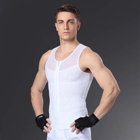 Men Slimming Fitness Vest Men Body Shaper Vest Man Waist Cincher Corset