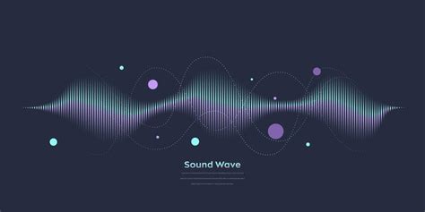 Vector Sound Wave Abstract Colorful Digital Equalizer Audio Wave