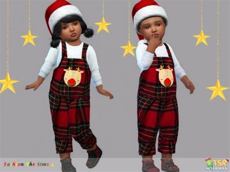 Baby Jumpsuit Holiday Wonderland By Lyllyan At Tsr Sims 4 Updates