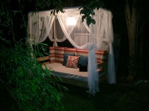 That is an easy fix though, if you don't mind spraying it down yourself with your favorite water repellent. Ana White | Outdoor Canopy Daybed - DIY Projects