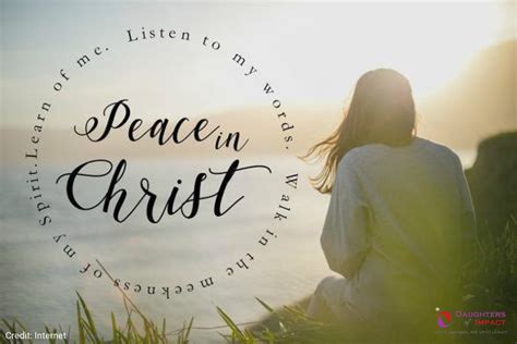 Peace Only In Jesus Christ Daughters Of Impact