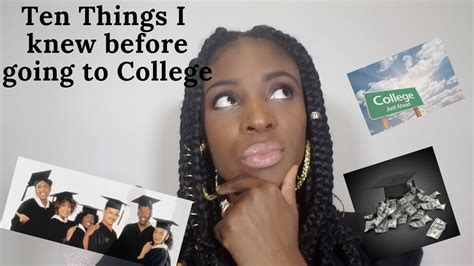 The Top 10 Things I Wish I Knew Before College Youtube