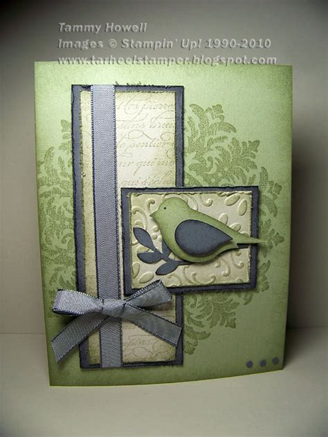 | ornate style stamp set. Tarheel Stamper: Stampin' Up! Medallion Bird Card