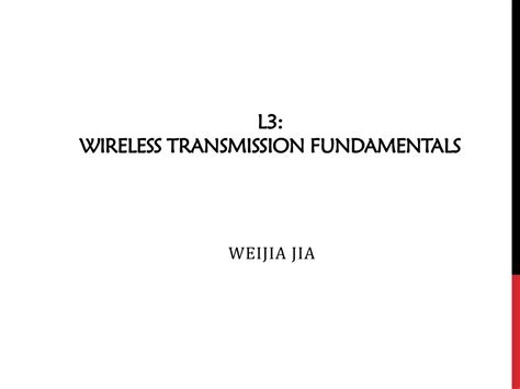 Ppt L Wireless Transmission Fundamentals Powerpoint Presentation