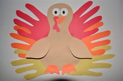 Thanksgiving Hand Turkey Craft Easy Crafts For Kids