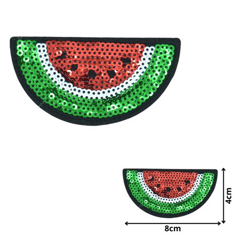 Watermelon Seq045 Sequin Embroidered Patches Celloexpress