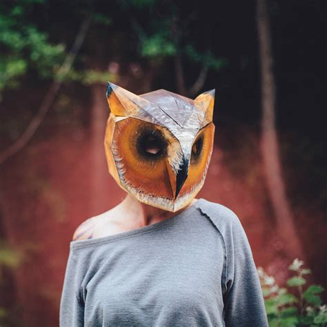The price is just £4.50 per design ($7.50 if you buy via their etsy shop). Owl mask Make your own with this simple PDF Download