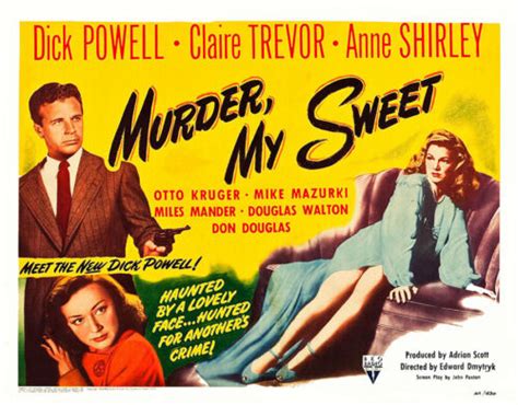 Dick Powell Claire Trevor Murder My Sweet 1944 11 X 14 Lc Reprint Ebay