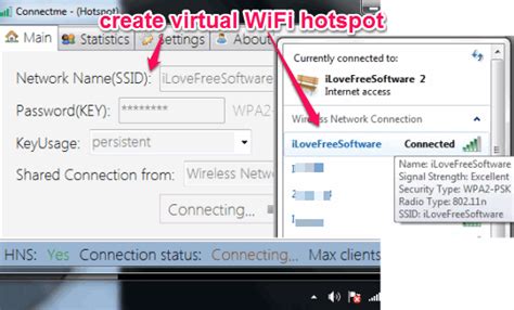 Create Virtual WiFi Hotspot To Share Internet Connection