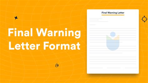 Final Warning Letter Format Meaning Considerations Examples And More