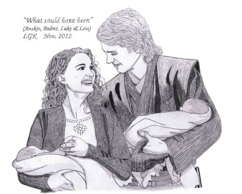 What Could Have Been Anakin Padme Luke Leia By ~elfofcave On