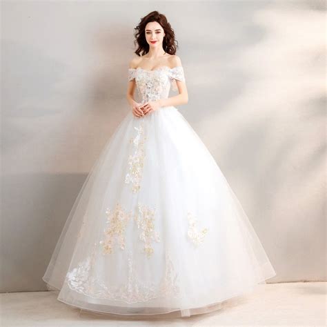 Off The Shoulder Wedding Dress Princess Bridal Gowns