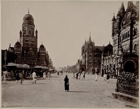Street Scene Of Bombay Mumbai C1880s Old Indian Photos