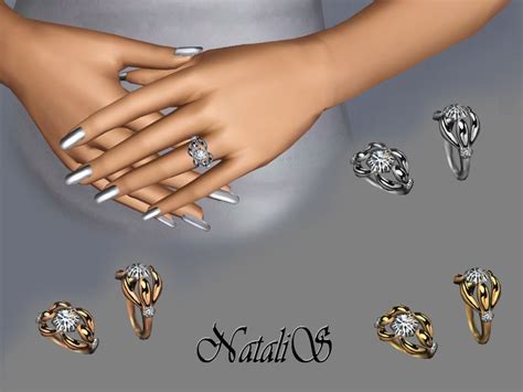 Natalis Diamond Engagement Ring 002 Fa Fe Sims Sims 3 Wedding Sims 4