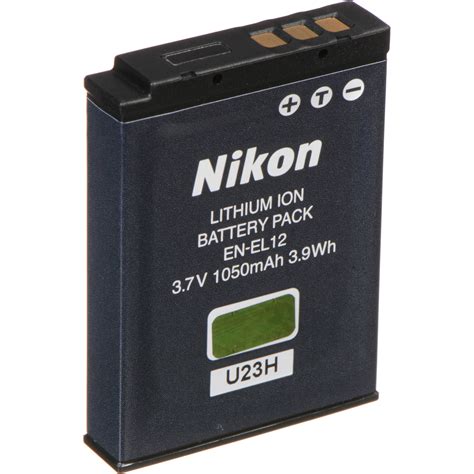 Nikon En El12 Rechargeable Lithium Ion Battery 25780 Bandh Photo