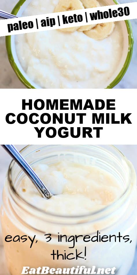 Homemade Coconut Milk Yogurt Easy Aip Paleo Keto Recipe