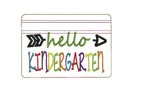 Hello Kindergarten Zipper Bag