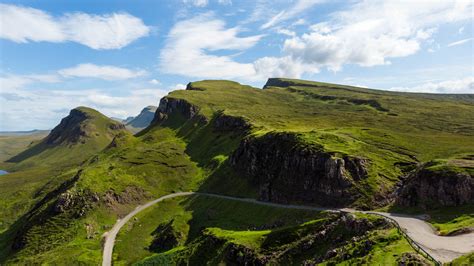 Hiking The Quairaing Trails On Isle Of Skye In Scotland United Kingdom