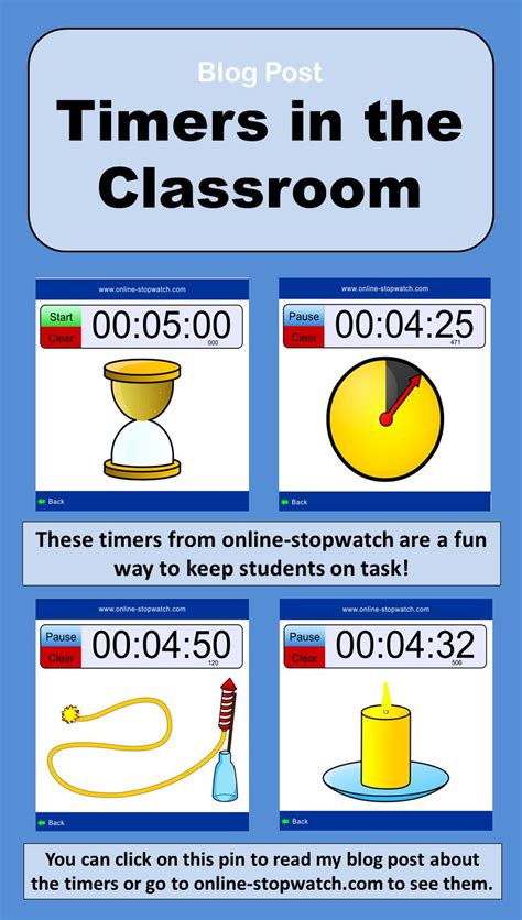 My Teacher S Blog Timers For The Classroom