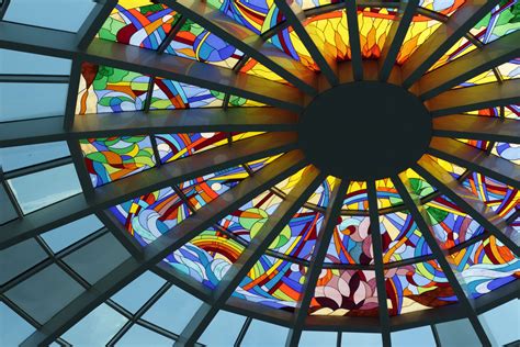 Abstract Architecture Art Bright Building Ceiling Colorful