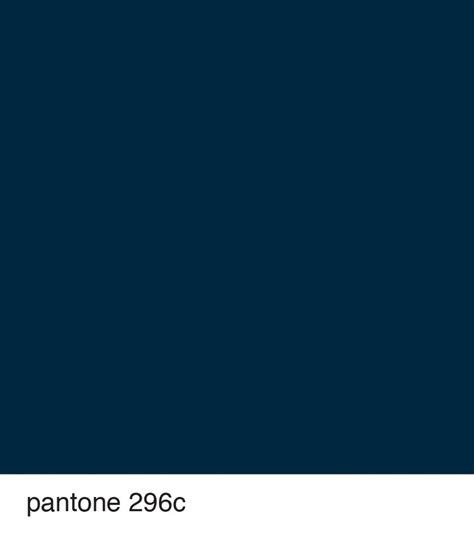 Pantone 296c Deep Stormy Full Moon At Midnight Teal Color Board