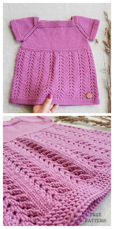 Knit Kelsey Pinafore Baby Dress Free Knitting Pattern Knitting Pattern