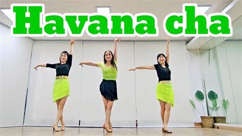Havana Cha Line Dancehigh Beginner하바나 차 초급 라인댄스 Youtube