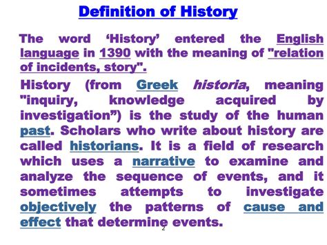 History Definition
