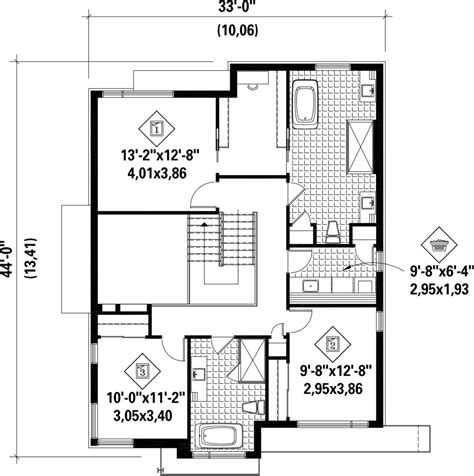 Contemporary Style House Plan 3 Beds 2 Baths 2267 Sqft Plan 25 4374