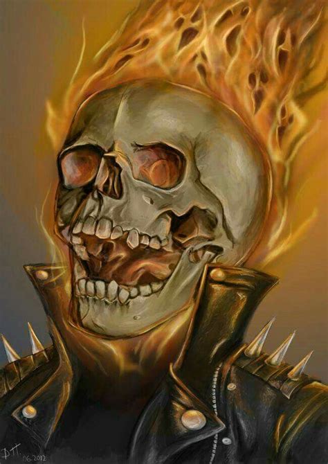 Flaming Skull Ghost Rider Tattoo Ghost Rider Wallpaper Ghost Rider Drawing