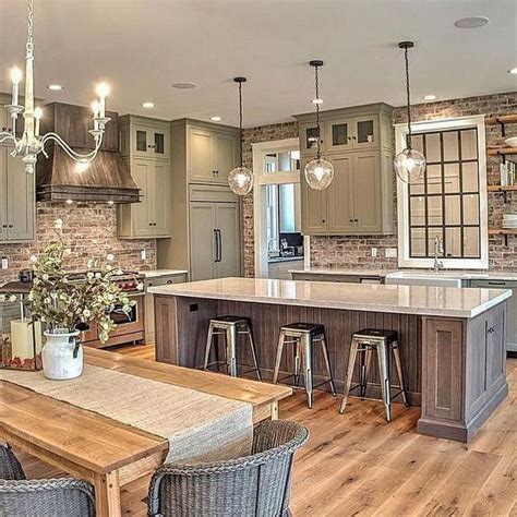 It's a fantastic color scheme that creates a beautiful and dramatic kitchen. Discover Incredible Kitchen Countertops Do It Yourself #kitchenideasi #kitchenremod… | Farmhouse ...