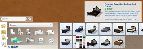 Mod The Sims Galleon Bed Frame Texture Referencing