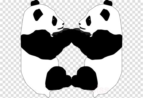 Panda Outline Clipart Giant Panda Bear Panda Love Panda Clipart No