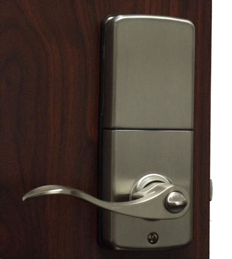 Lockey E Digital Keyless Electronic Lever Door Lock Satin