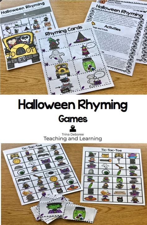 Rhyming Activities Puts A Fun Learning Spin With A Halloween Theme On