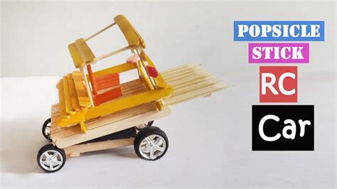 Popsicle Stick Rc Car Easy Crafts Ideas Diy Toy For Kids