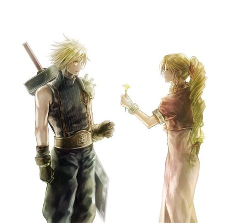 Cloud Strife And Aerith Gainsborough Fan Art Final Fantasy Vii Final Fantasy Vii Cloud